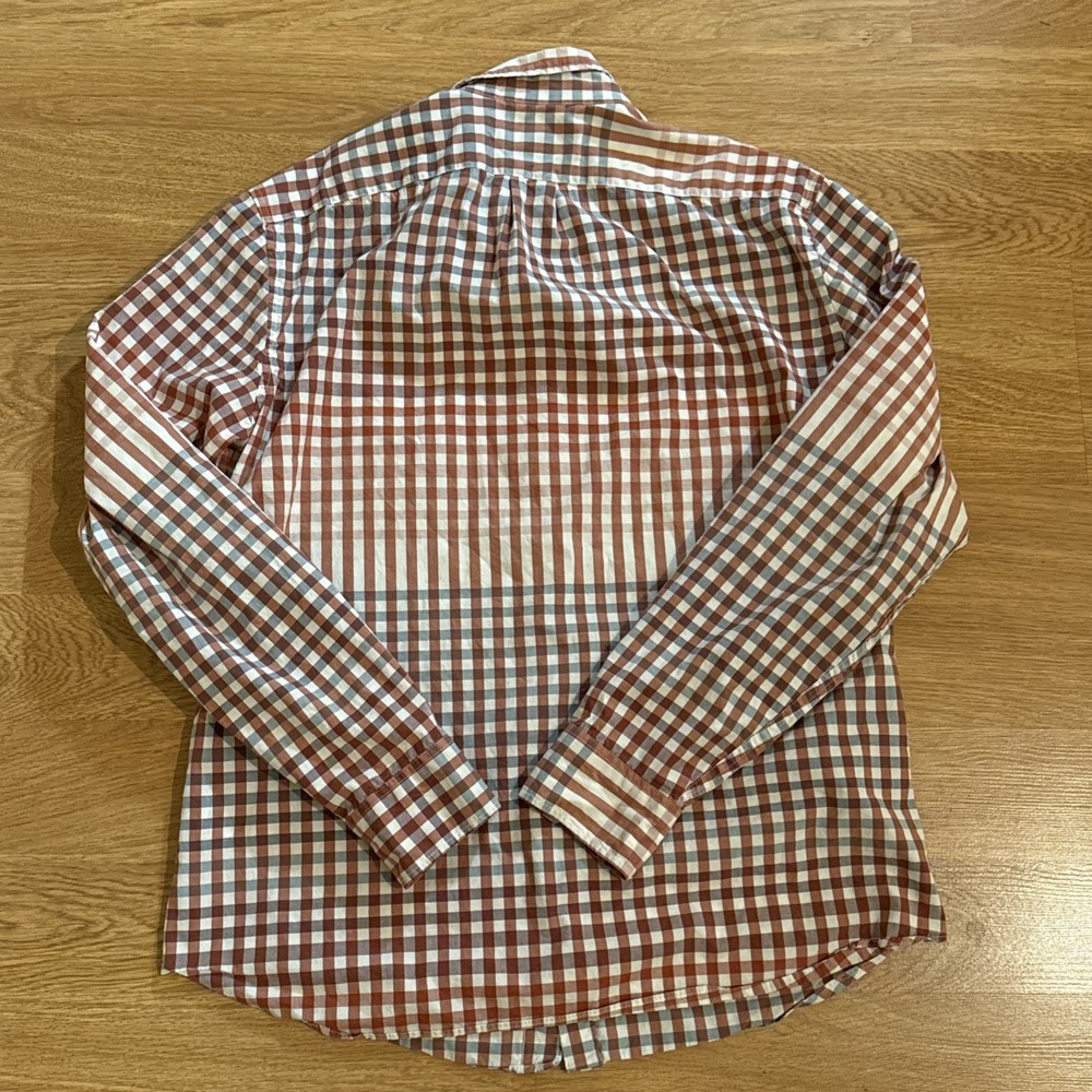 J. Crew Shirt Men's Stretch Secret Wash Large Slim Fit Multicolor Plaid Preppy - Picture 5 of 7